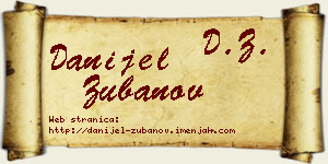 Danijel Zubanov vizit kartica
